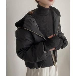 ダウンコート ダウンジャケット フードフェイクファーダウンジャケット レディース