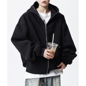 パーカー DELLING ヘビーウェイト スウェット ジップアップ パーカー メンズ レディース