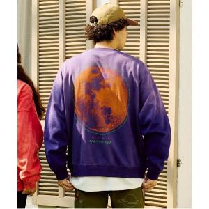 トレーナー スウェット SALO裏起毛 ケミカル/フェード BOX クルースウェット FULL MOON メンズ レディース