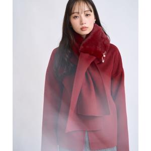 コート アウター ファーストール付きリバーミドルコート レディース