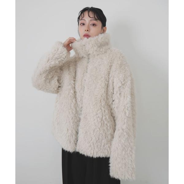 ブルゾン アウター フェイクファースタンドブルゾン レディース