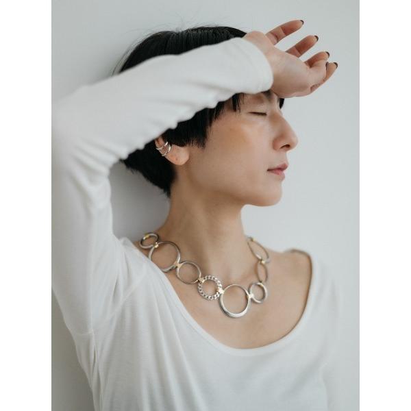 tシャツ デコルテ オープン ロングスリーブ T レディース