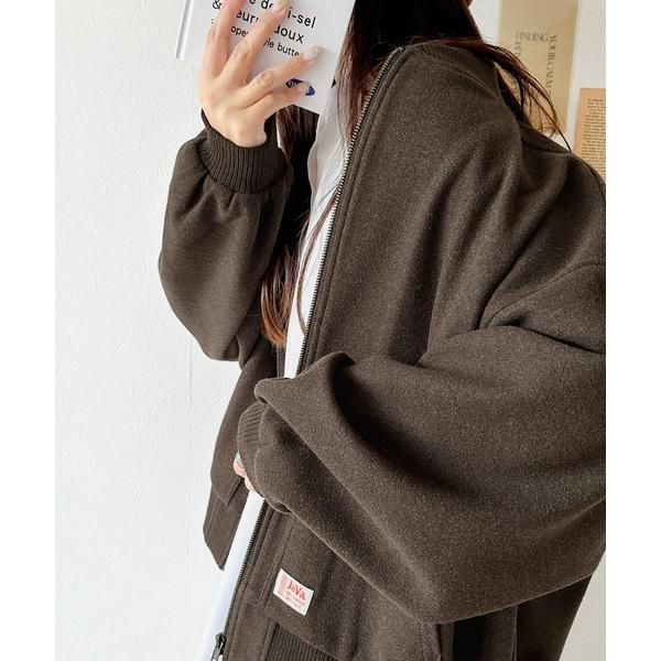 「Java」 ブルゾン LARGE ブラウン レディース