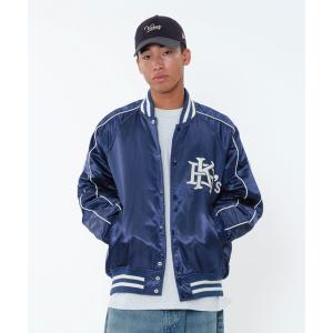 スタジャン SATIN VARSITY JACKET メンズ