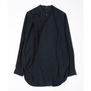 「ato」 長袖シャツ 44 ネイビー メンズ