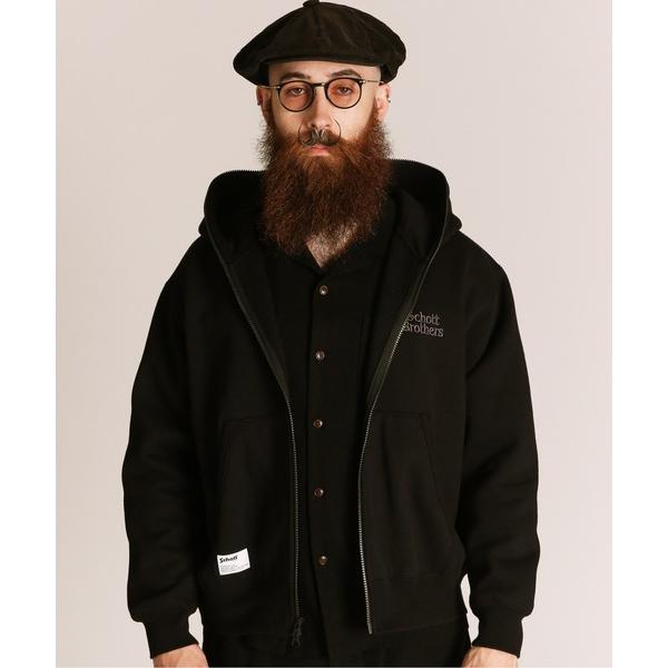 パーカー Schott/ショット/B.S  ZIP HOODED SWEAT/ブラックシープ フルジ...