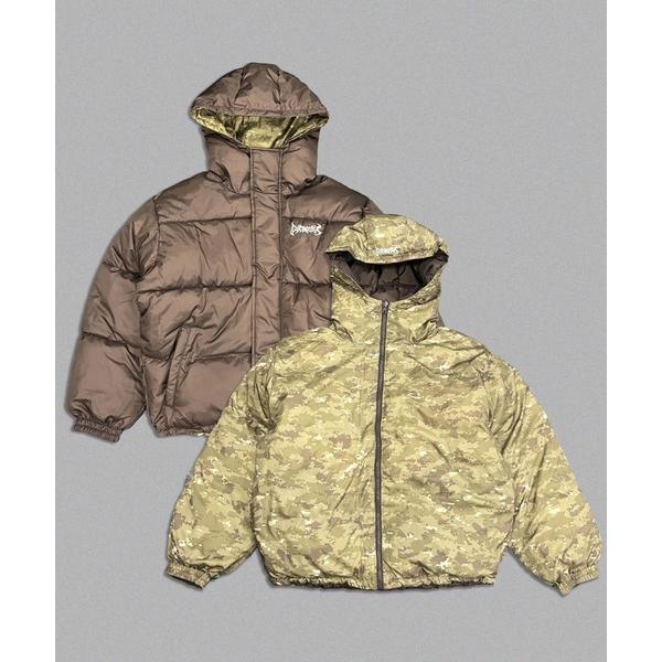 ダウンジャケット ダウン Reversible puffer jacket メンズ
