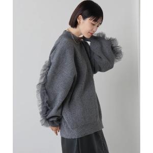 ニット セーター 「WEB限定」アームチュールハイネックプルオーバー レディース