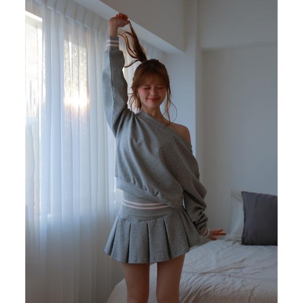 セットアップ line sporty sweat set up/ラインスポーティースウェットセットア...