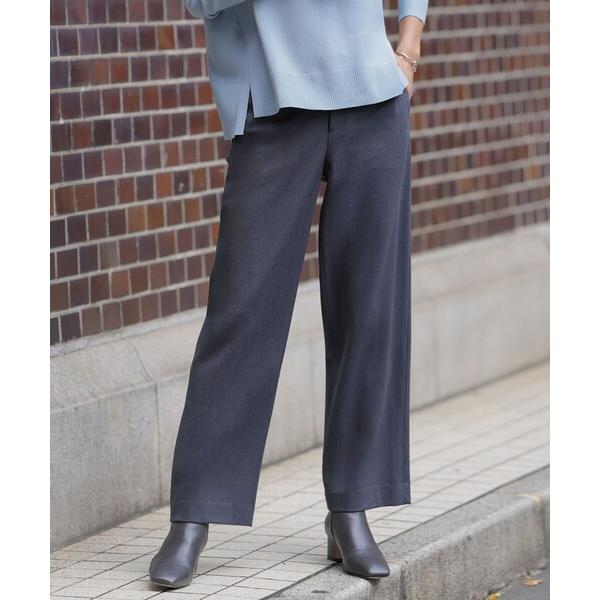 パンツ 2way thermo サキソニー ストレート パンツ レディース
