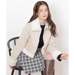 コート アウター フェイクムートンジャケット レディース
