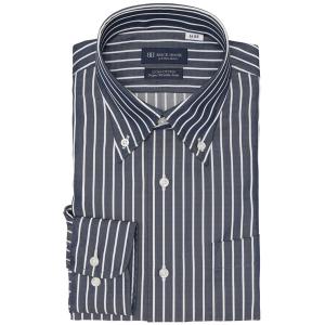 フォーマル シャツ 形態安定ノンアイロン ボタンダウン 長袖ビジネスワイシャツ メンズ