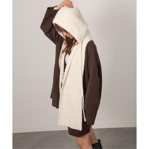 ニット帽 ニットキャップ Chiina/ニットフードマフラー レディース