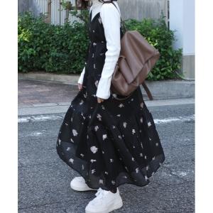 ワンピース ティアードキャミドレス