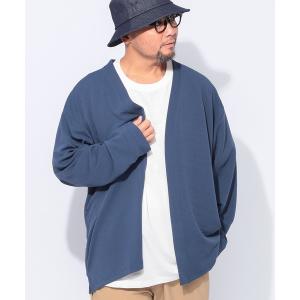 アンサンブル PLEGGI (プレッジ) アンサンブル 半袖Tシャツ ウェーブワッフル トッパーカーディガン