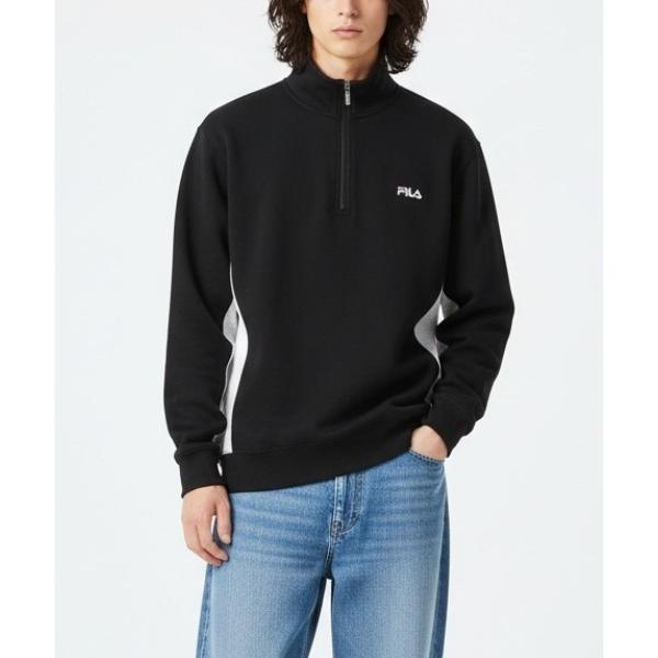 トレーナー スウェット SWITCHING HALF ZIP CREW SHIRTS メンズ レディ...