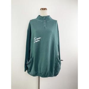 トレーナー スウェット ピグメント裏毛ハイネックPO レディース