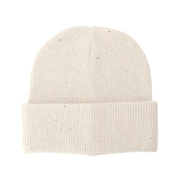 ニット帽 ニットキャップ スパンコールニット帽 レディース