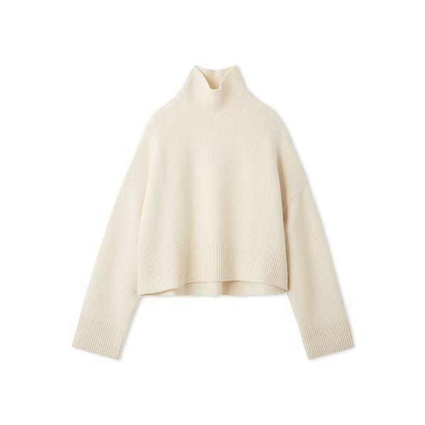 ニット セーター ウールカシミヤタートルネックニット レディース