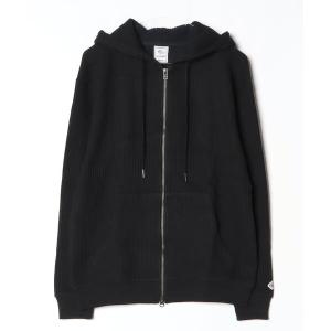 パーカー JEMORGAN ビッグワッフルフルジップパーカー メンズ レディース