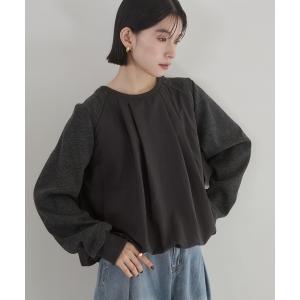 トレーナー スウェット ベロアボンディング バルーンスウェット レディース