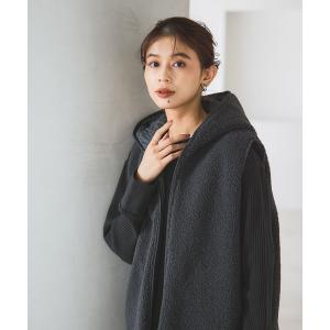 ベスト ジレ リバーシブルキルトボアベスト レディース