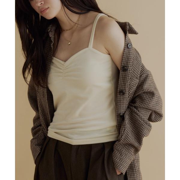 キャミソール カップ付きベロアキャミソール