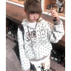 aeae パーカー WEB LOGO FLOWER CROP HOOD ZIP-UP レディース メンズ
