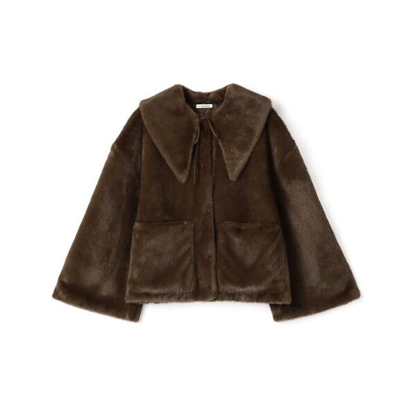 ブルゾン アウター BY MALENE BIRGER JACQUIE フェイクファージャケット レデ...