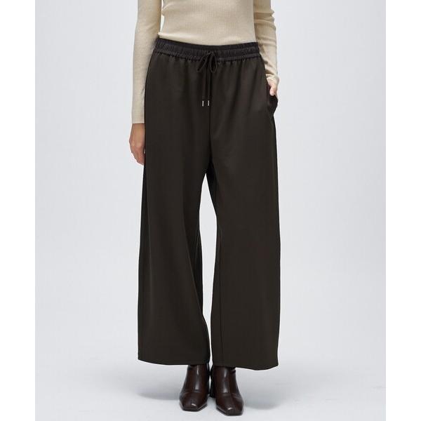 パンツ 「セットアップ／マシンウォッシュ」カットジョーゼットイージーワイドパンツ レディース