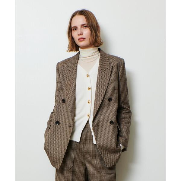ジャケット テーラードジャケット CHIC TWEEDダブルジャケット レディース