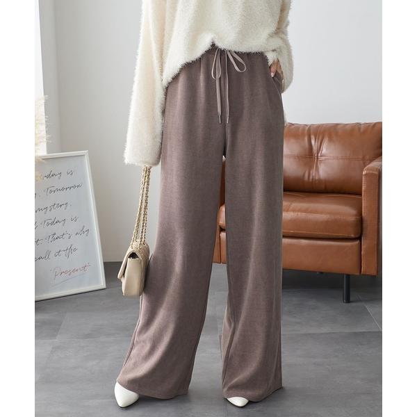 ワイドパンツ パンツ ウォームスドロストワイドパンツ レディース