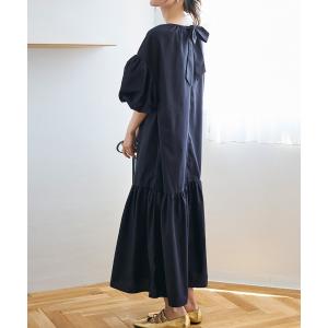 「coca（coca）」 半袖ワンピース M ネイビー レディース