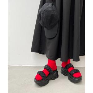 「y/m」 ヒールサンダル LARGE ブラック レディース
