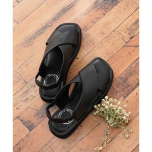 「Piedi Nudi」 フラットサンダル 23.5cm ブラック レディース