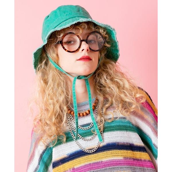 「ankoROCK」 ハット FREE グリーン レディース