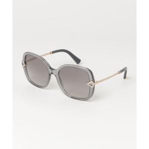 「BVLGARI」 サングラス - グレー レディース