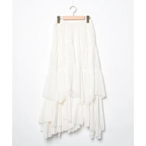「CASA FLINE」 フリルスカート FREE ホワイト レディース