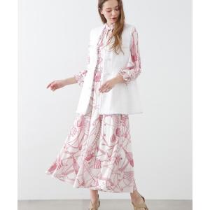 「PINKY&DIANNE」 長袖ワンピース 38 レッド系その他 レディース