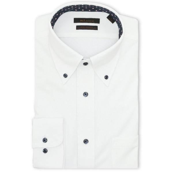 フォーマル シャツ 「ノンアイロン 吸水速乾」m.f.エディトリアル メンズ ボタンダウン ビジネス...