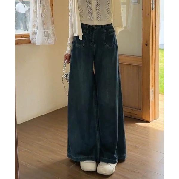 ジーンズ デニム デニムパンツ レイジーデニムパンツ レディース