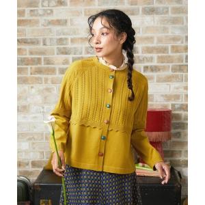 カーディガン Feston スカラップニットカーディガン レディース