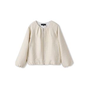 ブルゾン アウター ツイードフォルムブルゾン レディース
