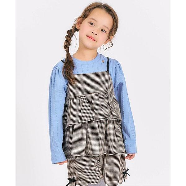 トレーナー  「リンク/ジュニア対応」ティアードドッキングトップス キッズ 子供服 女の子