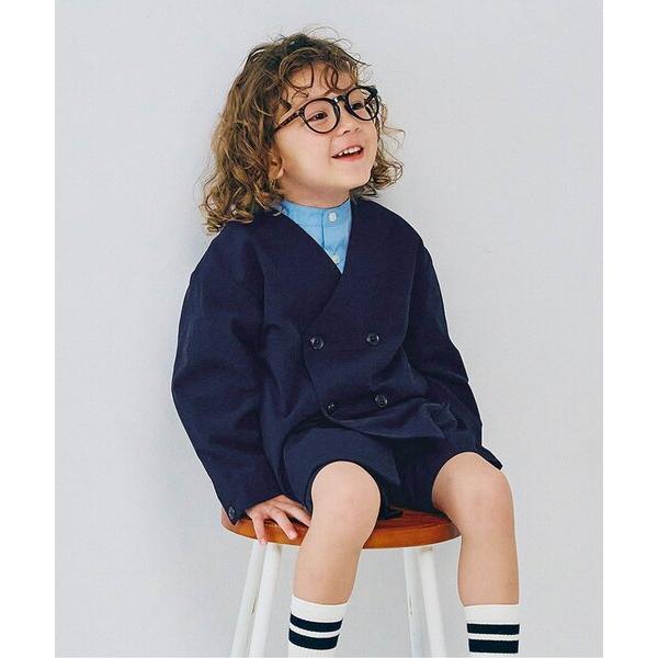フォーマル 発表会 卒園式 入学式 「ジュニア対応」ノーカラーダブルジャケット キッズ 子供服 男の...