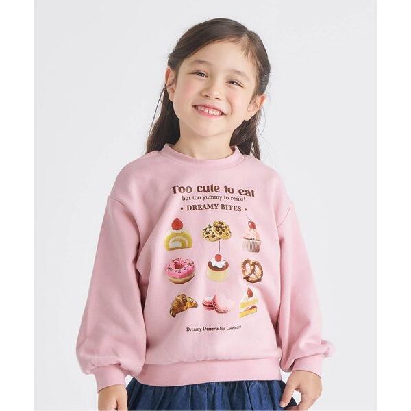 トレーナー  「ジュニア対応」GIRLS転写モチーフトレーナー キッズ 子供服 女の子