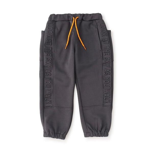 パンツ 「ジュニア対応」エンボスサイドラインジョガーパンツ キッズ 子供服 男の子 女の子