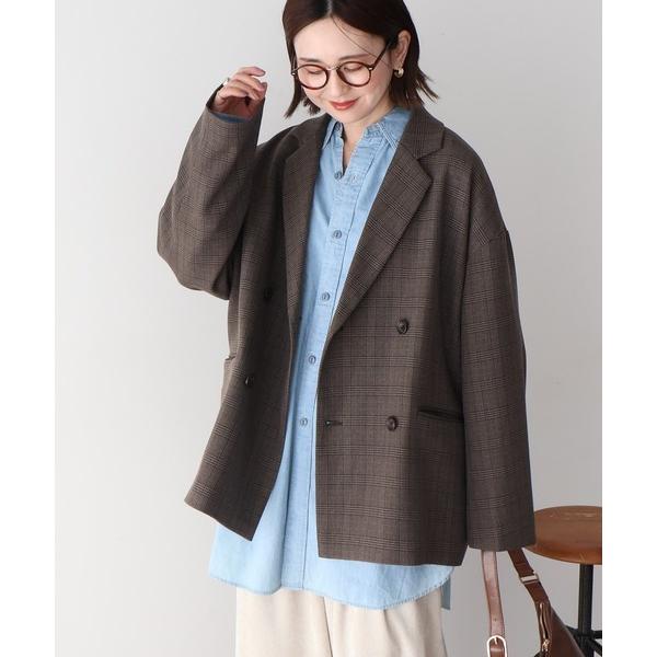 ジャケット テーラードジャケット オーバーサイズダブルジャケット レディース