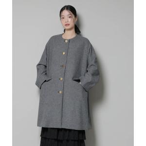 TraditionalWeatherwearBARGATEコート36 グレー BARGATE バーゲート｜グレーヘリンボーン×ネイビー｜ユニセックス
