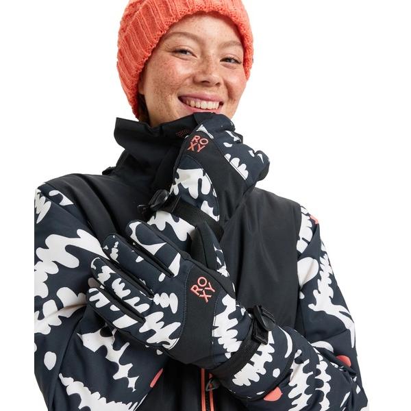 手袋 ROXY JETTY GLOVES/ロキシースキースノーボードウェア(手袋・5本指グローブ) ...